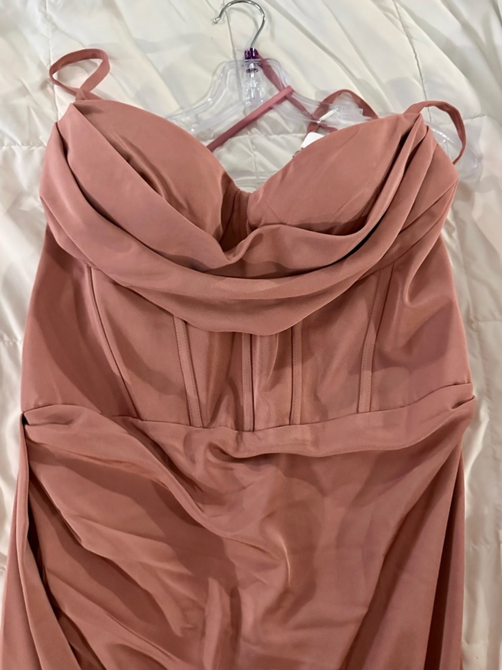 NWT RENE RUIZ Front Drape Cocktail Dress - Picture 2 of 6